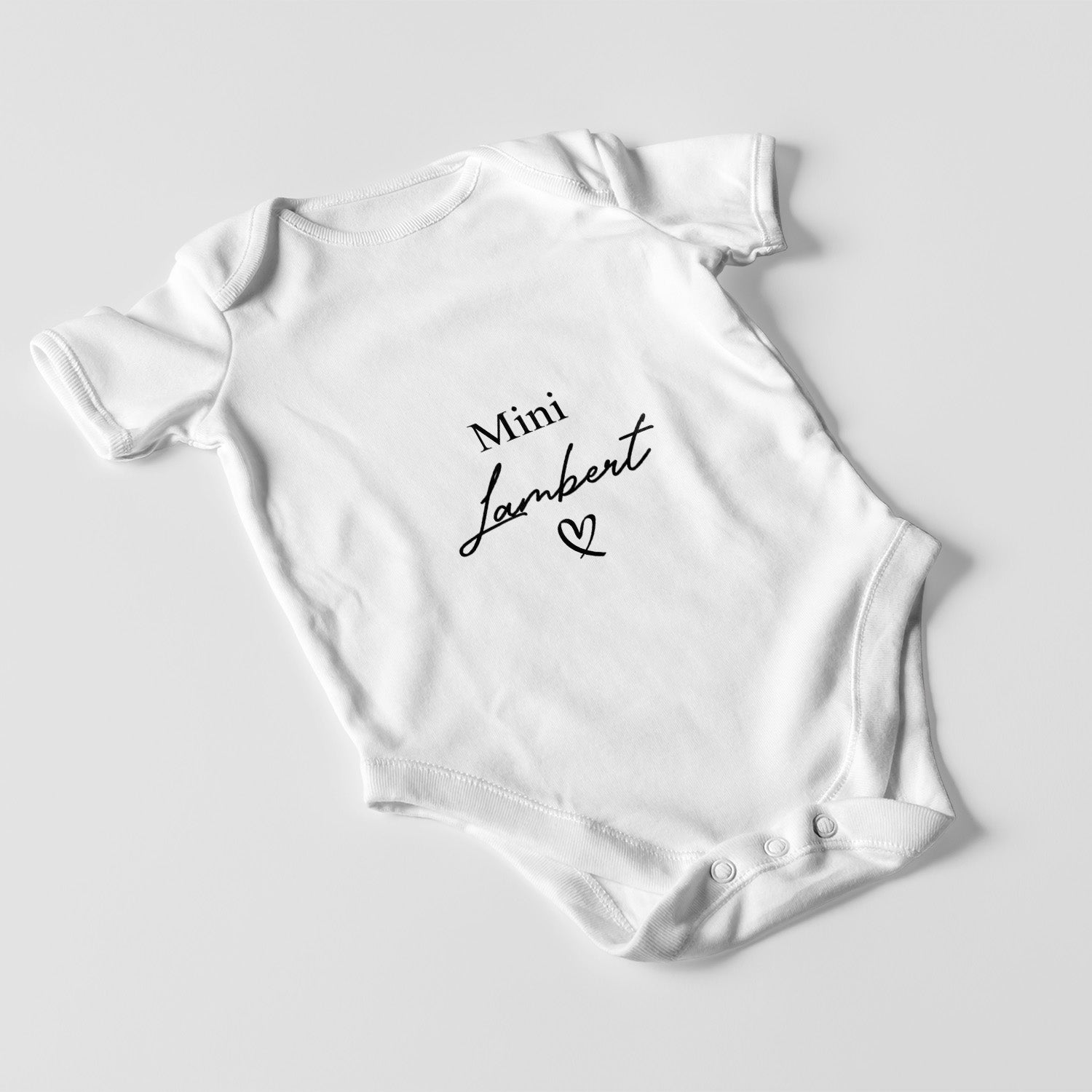 Personalisierter Baby Body Strampler Mini Mit Nachname