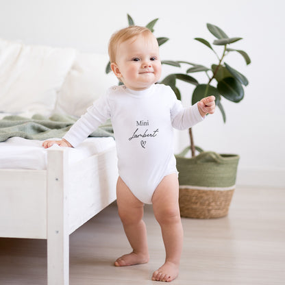 Personalisierter Baby Body Strampler Mini Mit Nachname