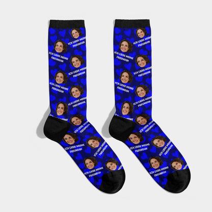 Personalisierte Socken mit Gesicht Freundin