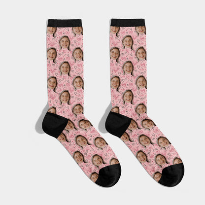 Personalisierte Socken mit Gesicht