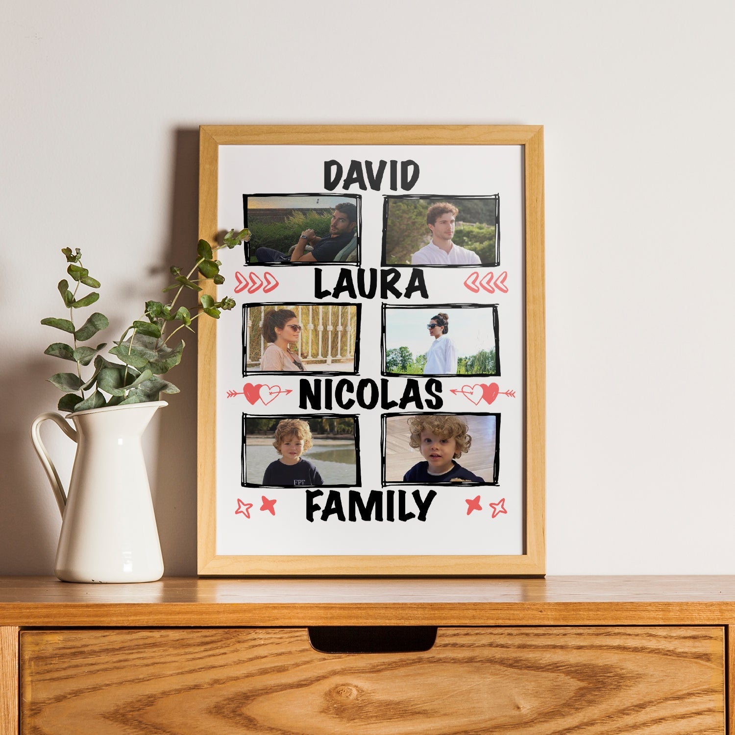 Personalisiertes Foto Familienposter