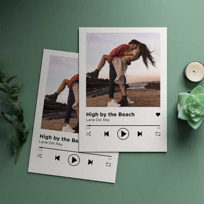 Personalisiertes Poster Musik Spotify Song Mit Foto