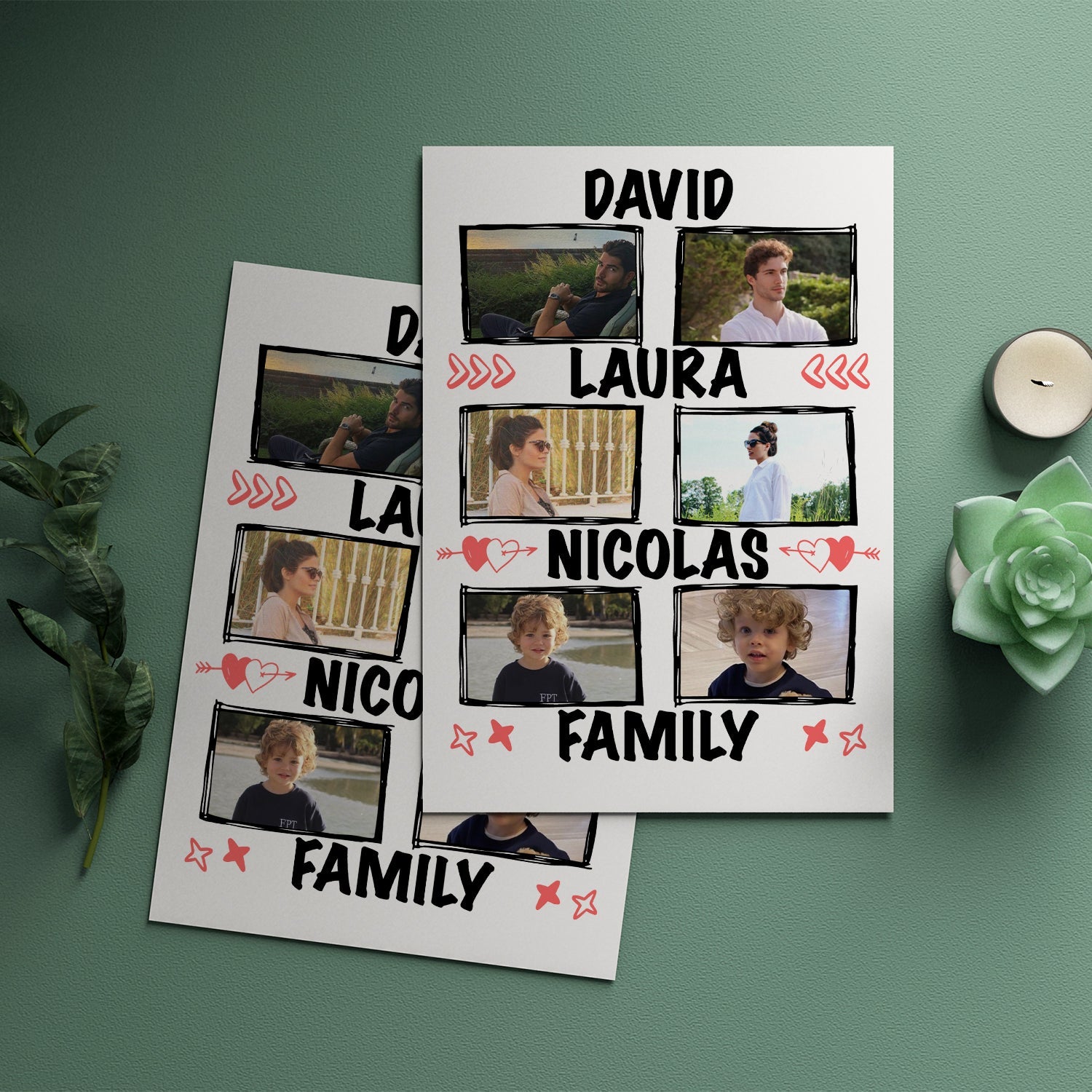 Personalisiertes Foto Familienposter