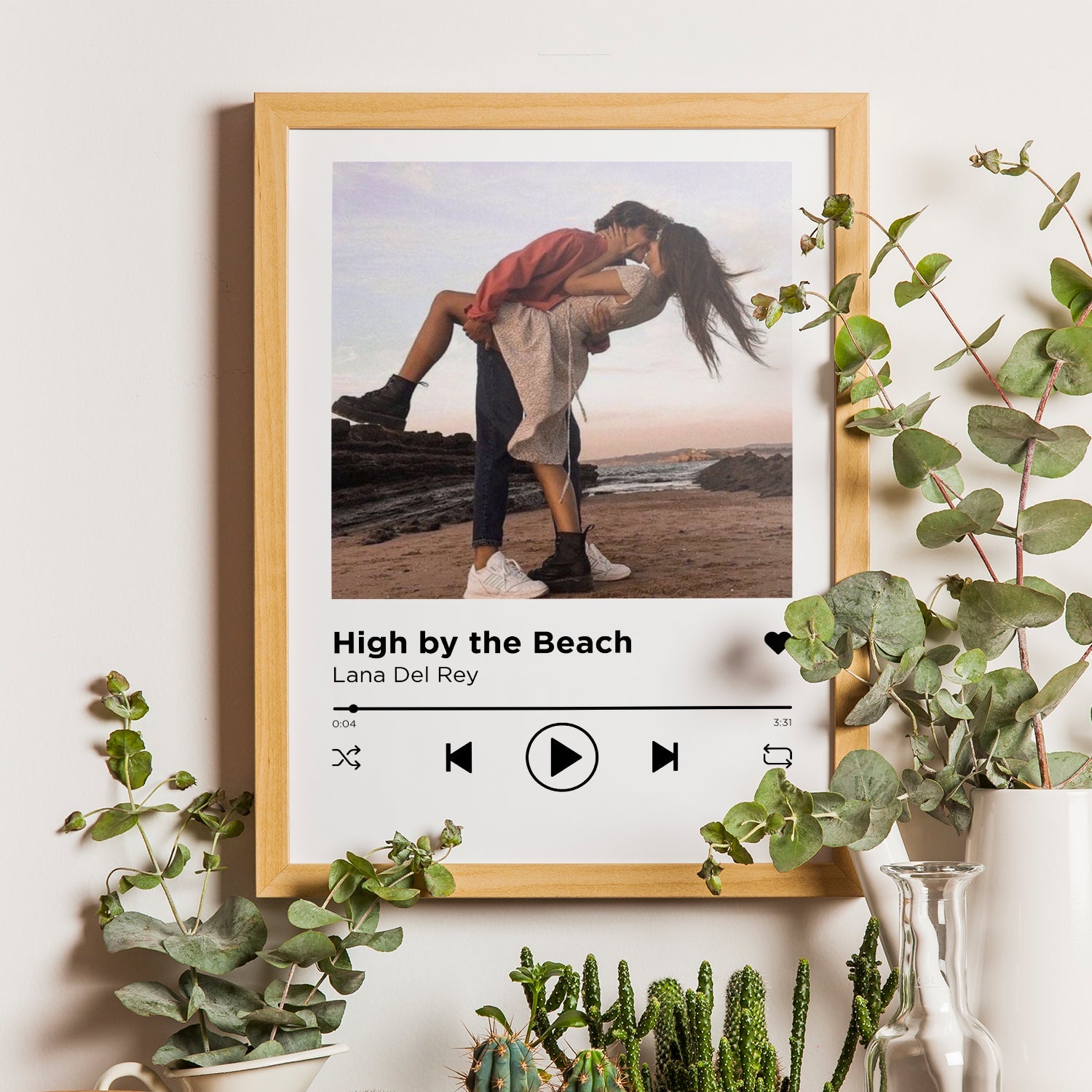 Personalisiertes Poster Musik Spotify Song Mit Foto