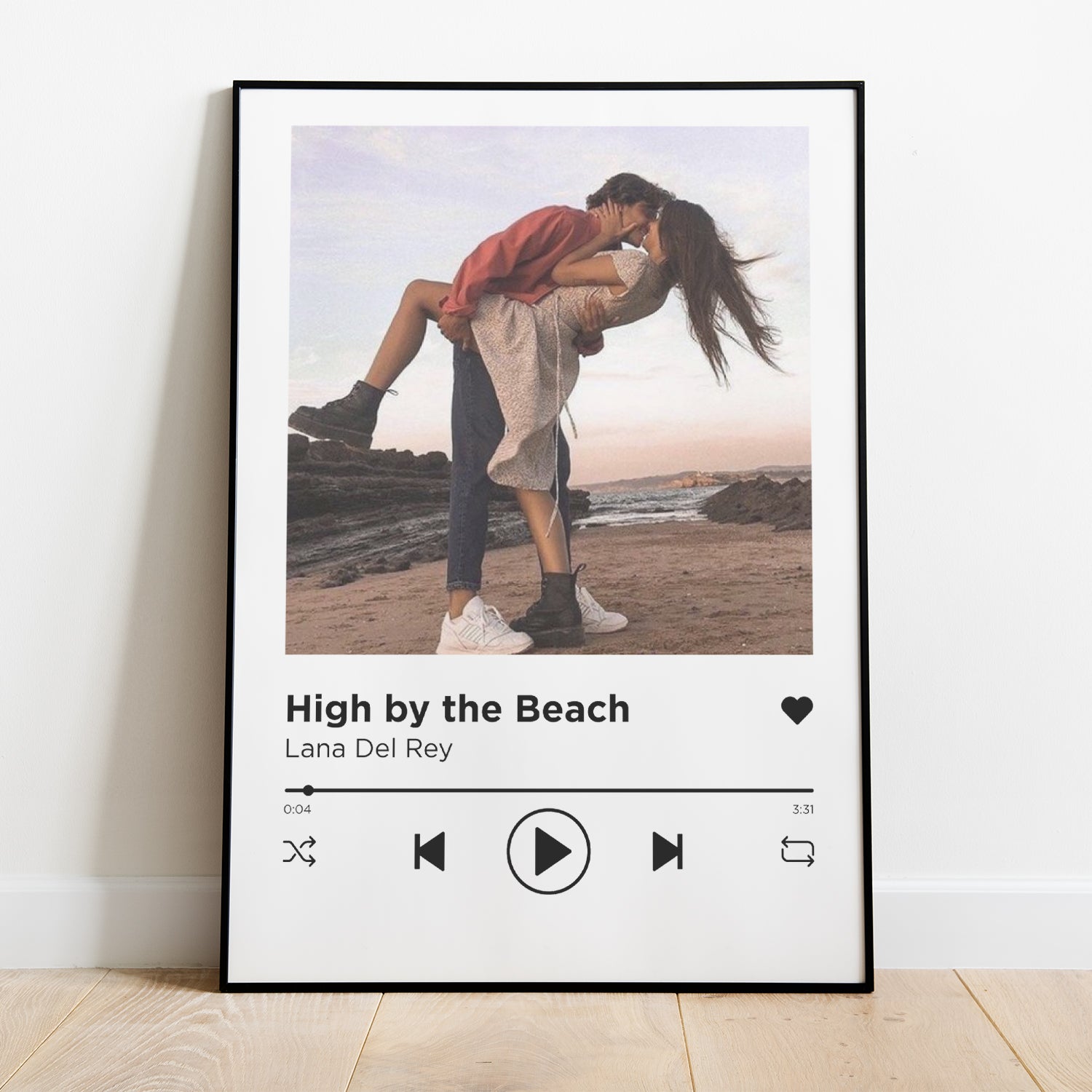 Personalisiertes Poster Musik Spotify Song Mit Foto