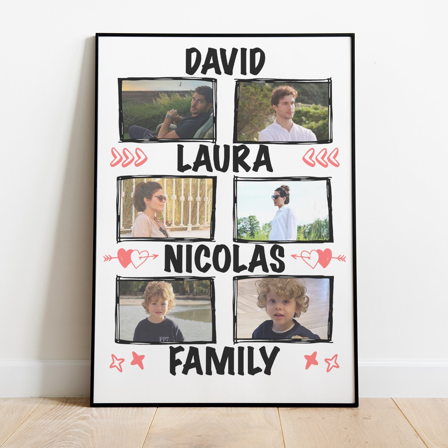 Personalisiertes Foto Familienposter