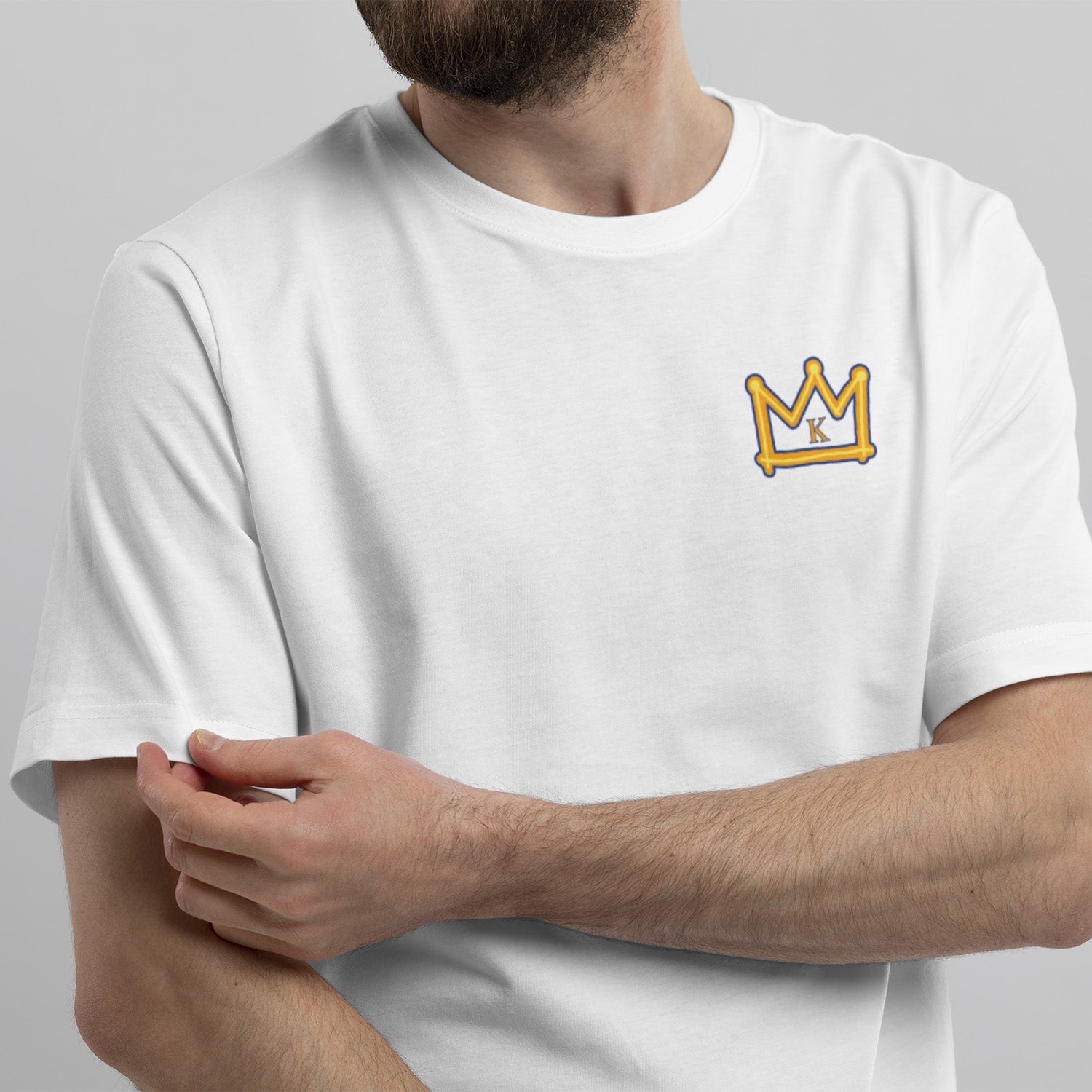 Personalisiertes T-Shirt Krone Mit Initial