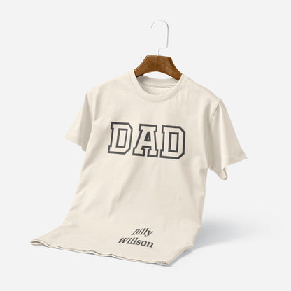 Personalisiertes T-Shirt Dad Mit Kindername