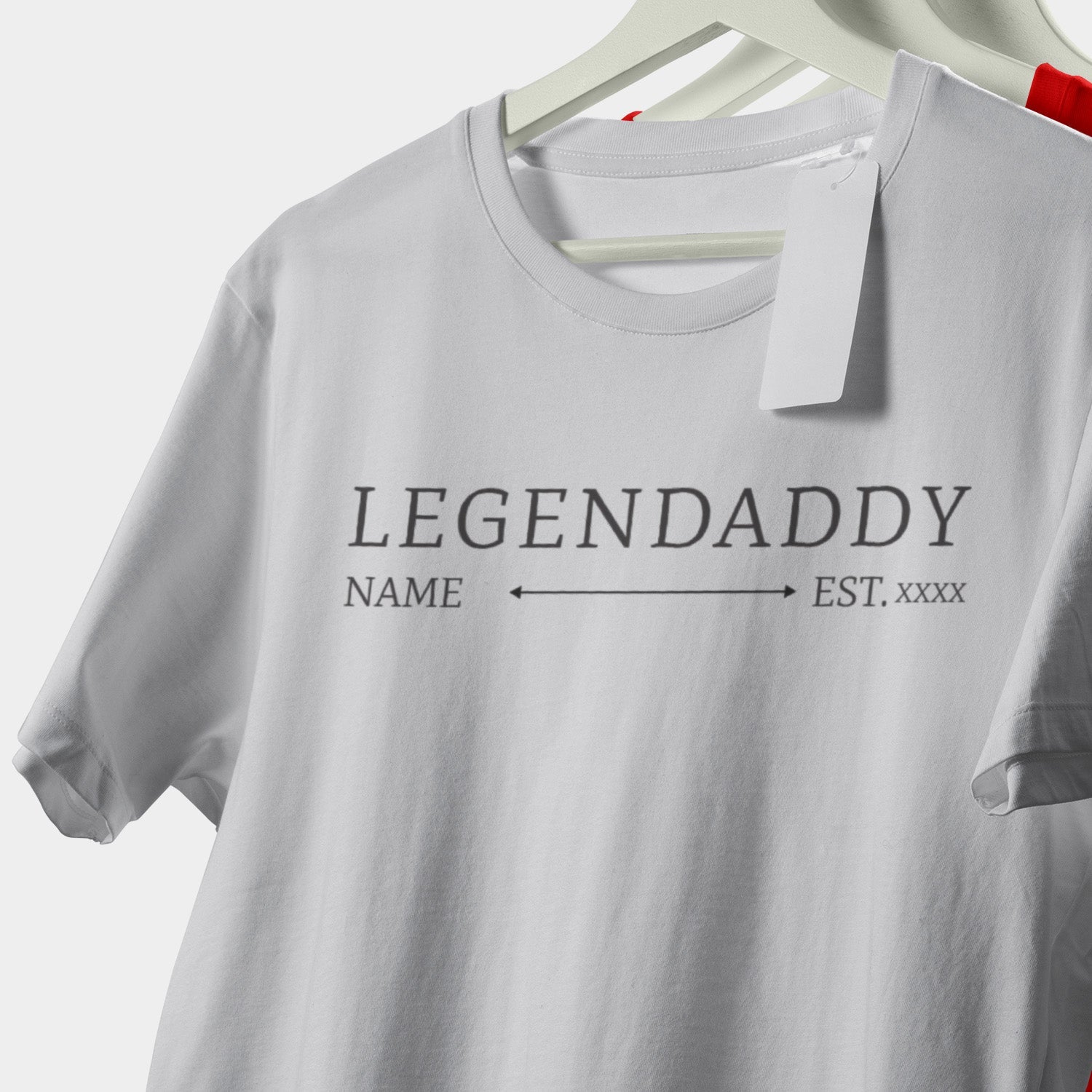 Personalisiertes T-Shirt Papa Legendaddy mit Name