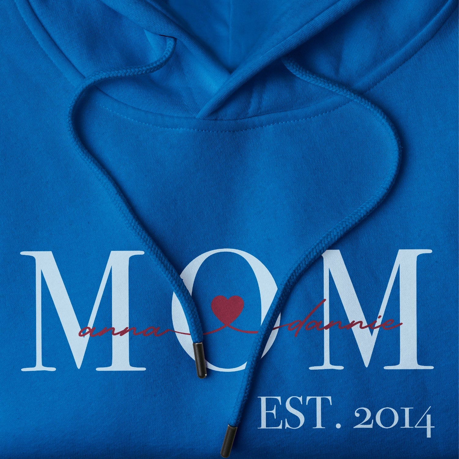 Personalisierter Hoodie Pullover Mom Est. Mit Kindername