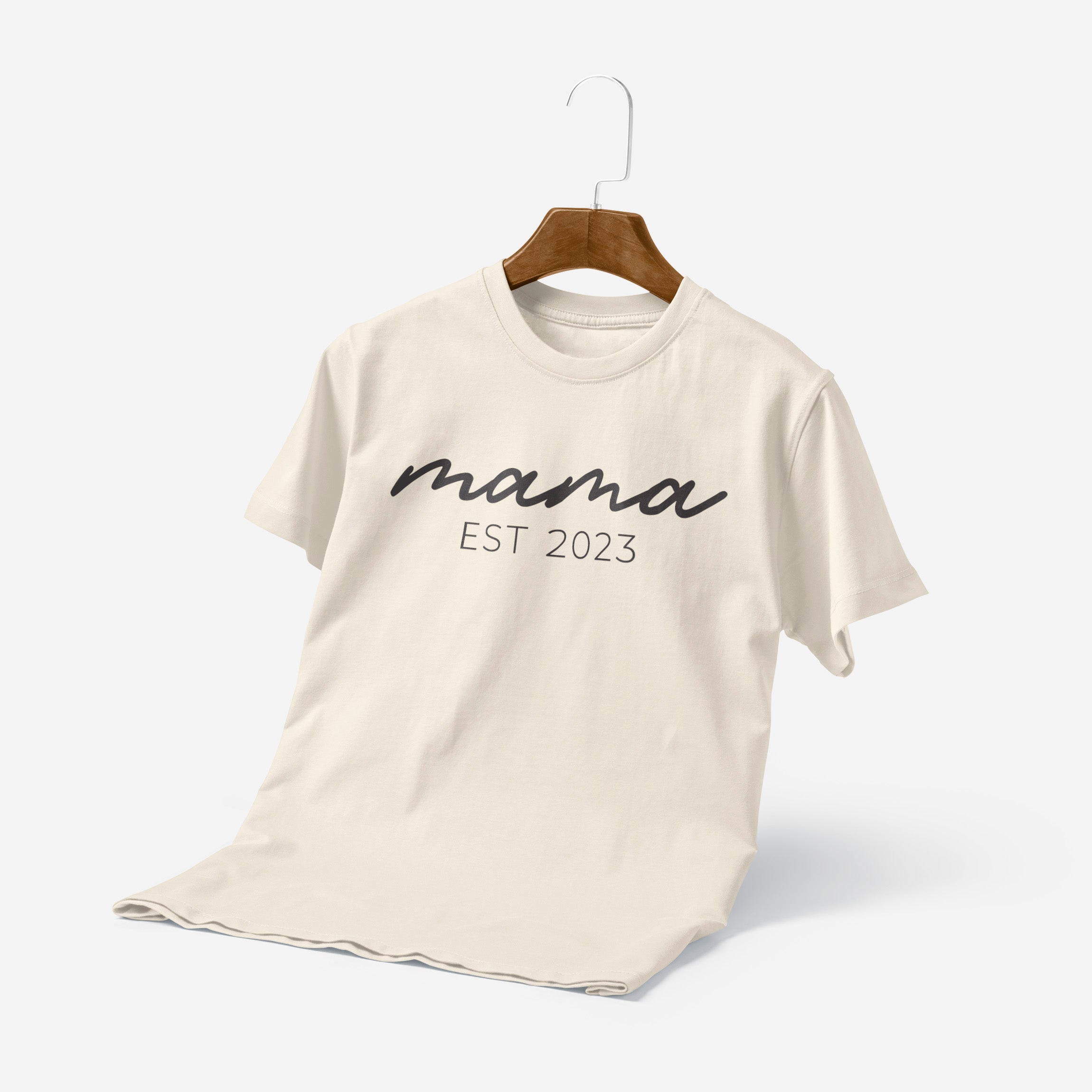 Personalisiertes T-Shirt Mama Est. Mit Geburtsjahr