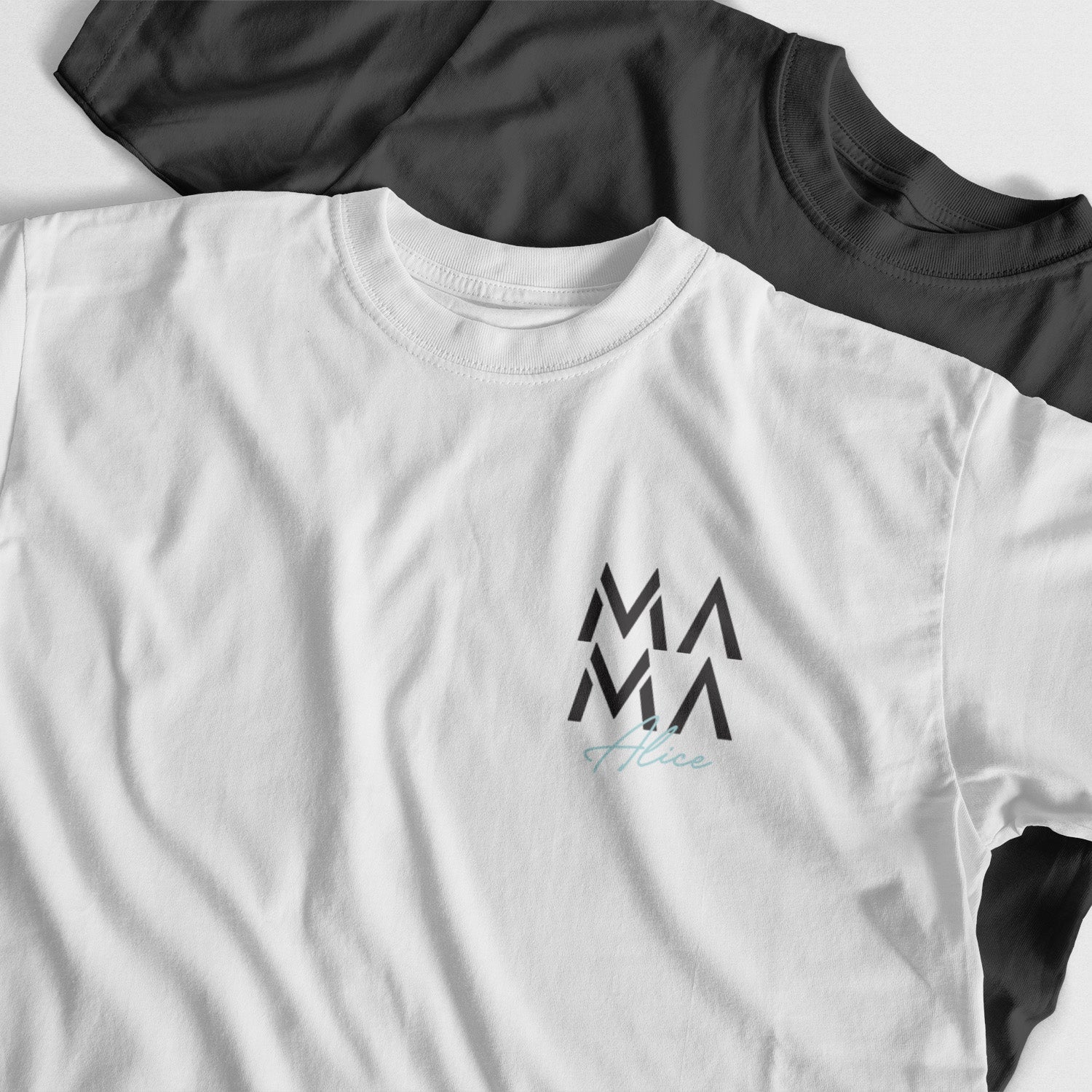 Personalisiertes T-Shirt Mama Mit Kindername