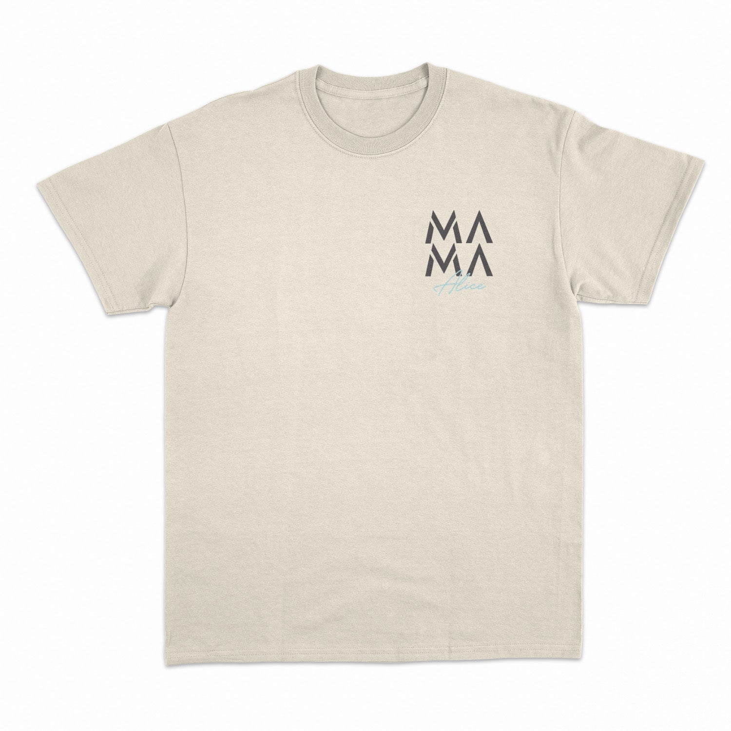 Personalisiertes T-Shirt Mama Mit Kindername